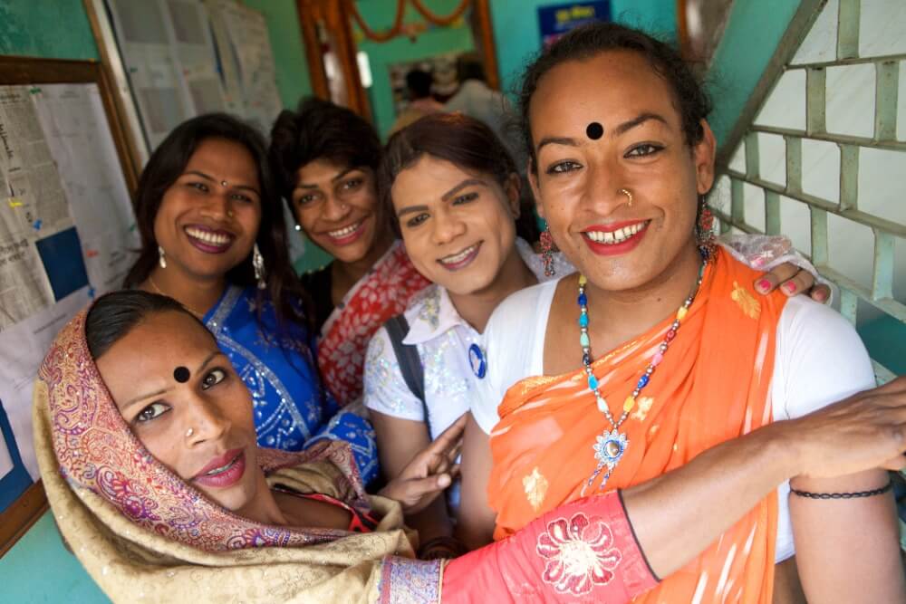 Hijras en un ritual hindú