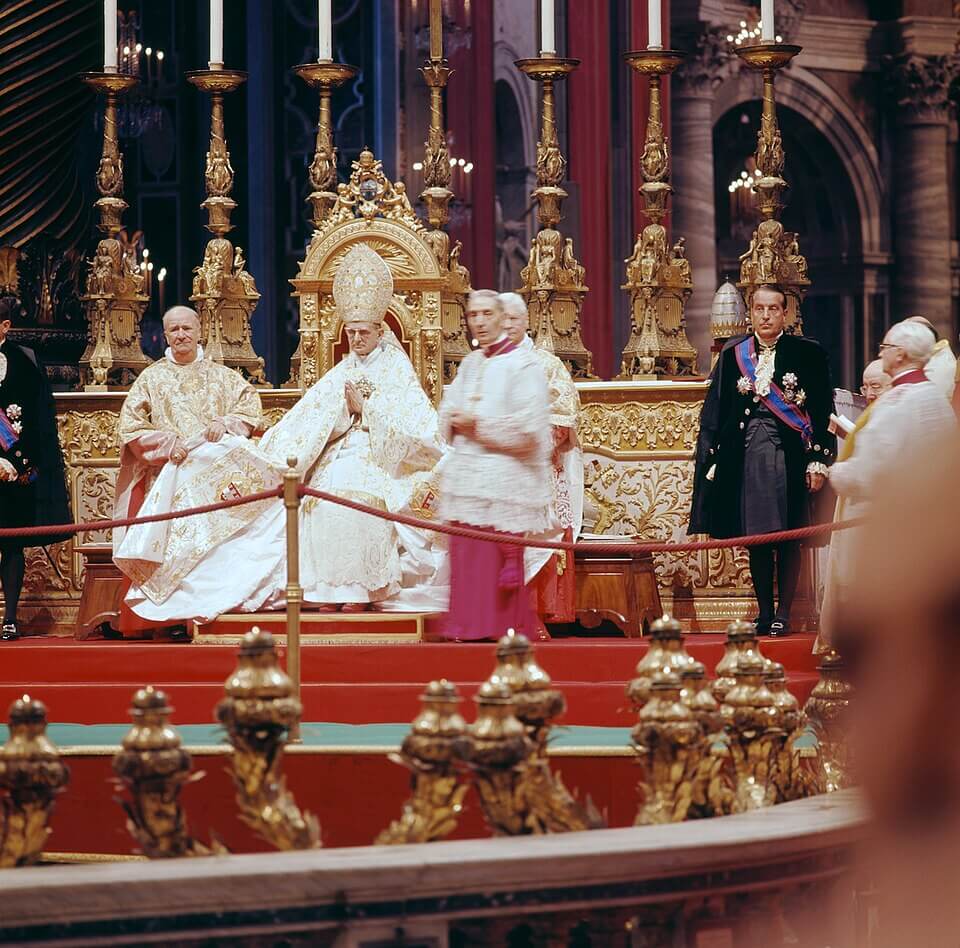 Sesión del Concilio Vaticano II, fotografía de Lothar Wolleh