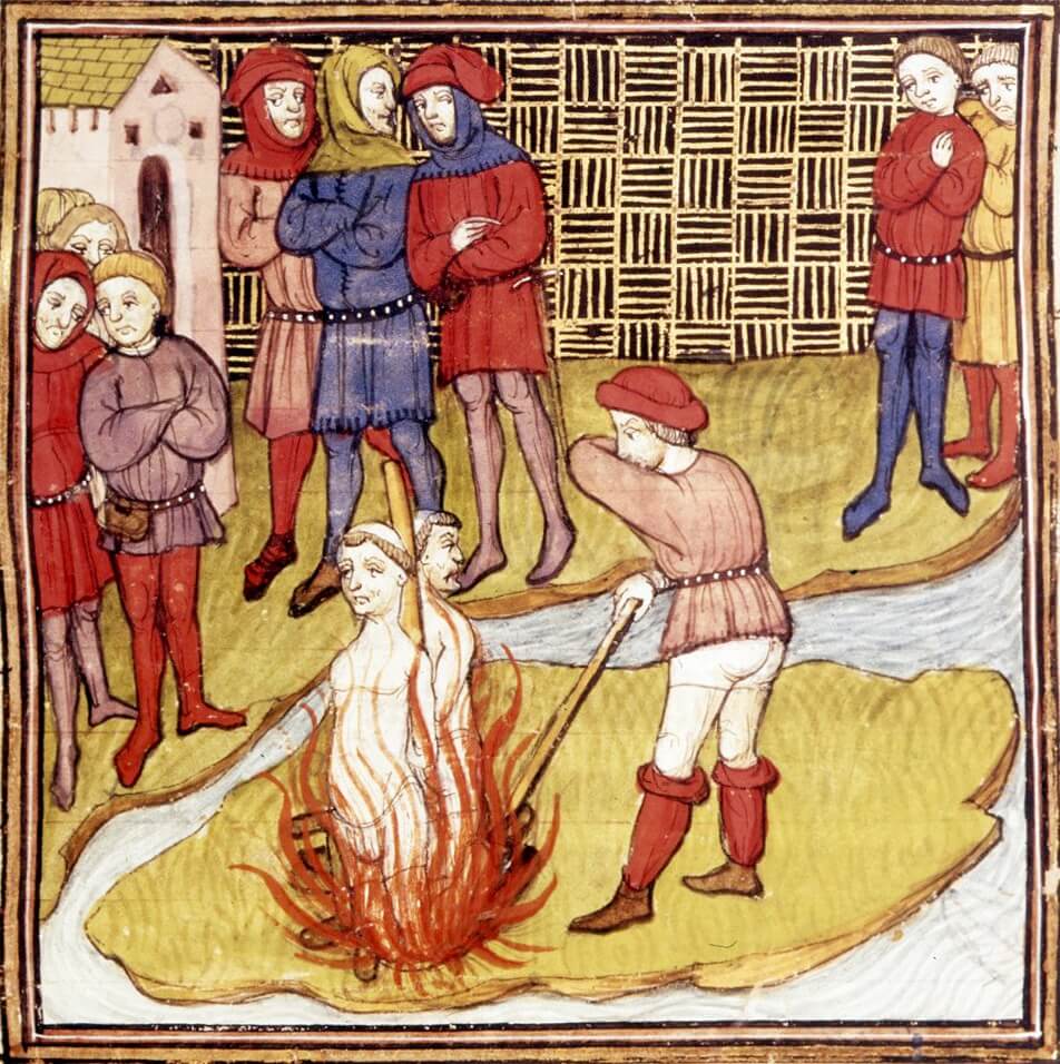 El final de los templarios: la muerte en la hoguera de Jacques de Molay, el último gran maestre templario