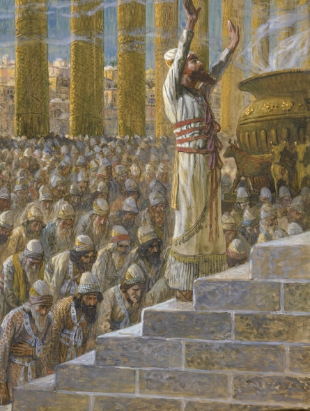 Salomón dedicando el primer Templo de Jerusalén